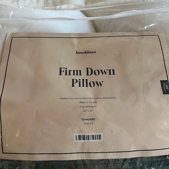 Brooklinen Bedding Set Of Two Down Brooklinen Pillows Poshmark